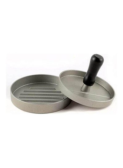 Buy Delidge 1 Set Round Shape Hamburger Press Aluminum Alloy 11 Cm Hamburger Meat Beef Grill Burger Press Patty Maker Mold Silver in Egypt