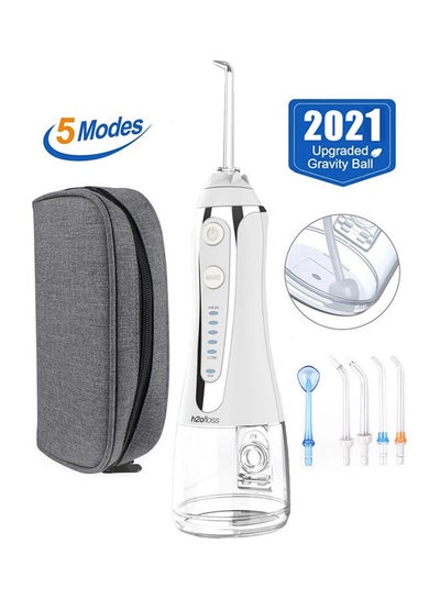 Buy Hygiene Oral Irrigator Cordless Floss Water White 300ml in UAE