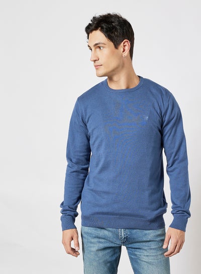 Buy Crew Knit Sweater Blue in Saudi Arabia