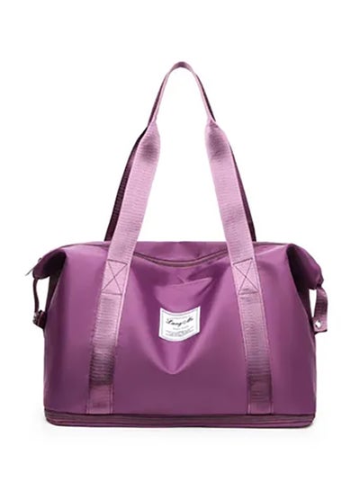 Buy Fashionable One-Shoulder Oxford Large Capacity Messenger Bag Purple in Saudi Arabia