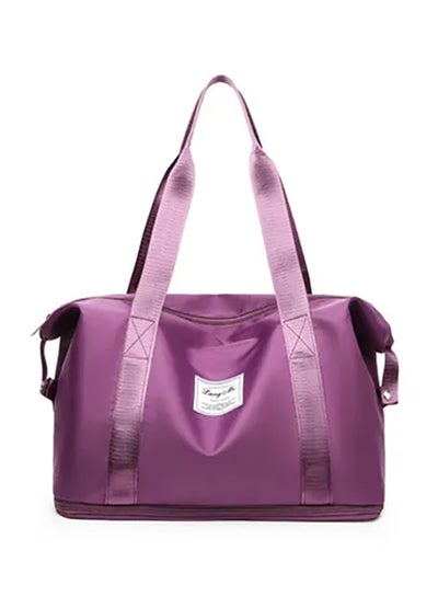 Buy Fashionable One-Shoulder Oxford Large Capacity Messenger Bag Purple in UAE