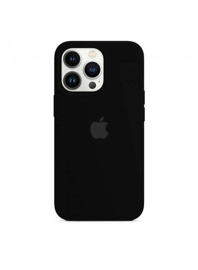 Buy Protective Silicone Case Cover For iPhone 13 Pro (6.1 inch) Black in Saudi Arabia