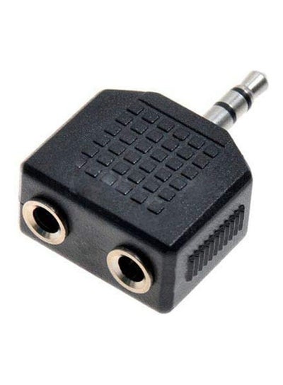 Buy 3.5Mm Audio Headphones Cable Cord Splitter Adapter Jack Y One-Two Stereo Black in Egypt