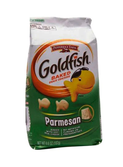 Buy Goldfish Parmesan Baked Snack Crackers 187grams in UAE