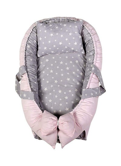 اشتري Baby Lounger Double-Sided Nest with Pillow Adjustable Newborn في مصر