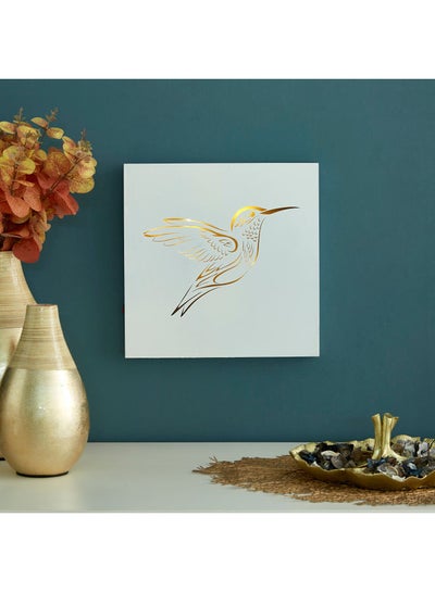 Buy 8-LED Orla Bird Spray Painted Frame White 30x30x2.8cm in UAE