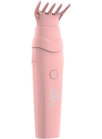 Buy Smart Rechargeable Handheld Burner With Comb Pink 14.8x5.5x12.3cm in UAE