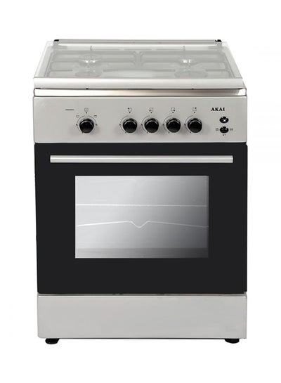 Buy Electric Freestanding Gas Range Cooker With 4-Burners Crma606sc Silver/Black in UAE