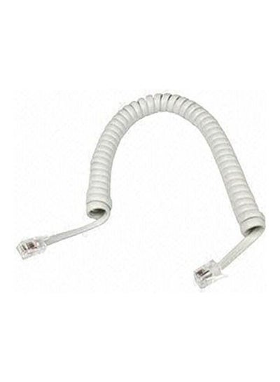 Buy Telephone Receiver Handset Curly Cord  - Terminator White in Egypt