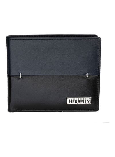 Buy Small Slim Wallet Navy Blue Black in UAE