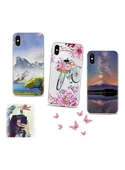 Buy Ultra Thin Back Cover Case For Iphone Xs Max Case Stylish 3 Piece Multicolour in Egypt