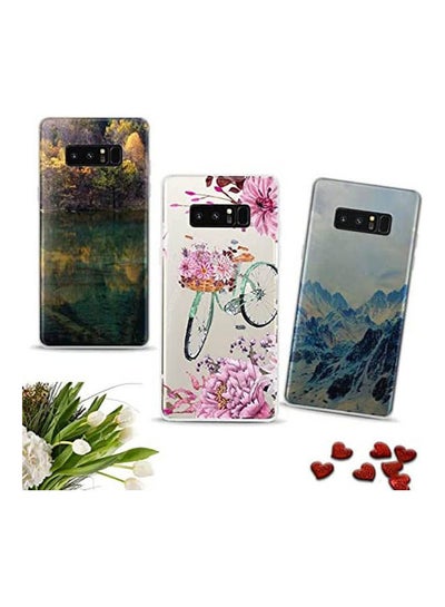 Buy Fashion And Stylish Back Cover Case For Samsung Note 8 3 Pieces Multicolour in Egypt