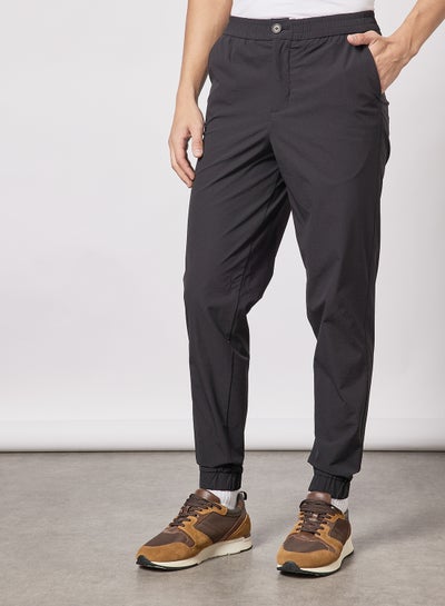 Buy Elasticated Waist Pants Black in UAE