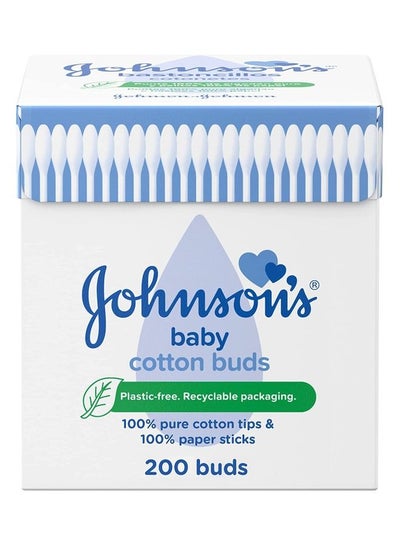 Buy 200-Piece Baby Cotton Buds Stick in UAE