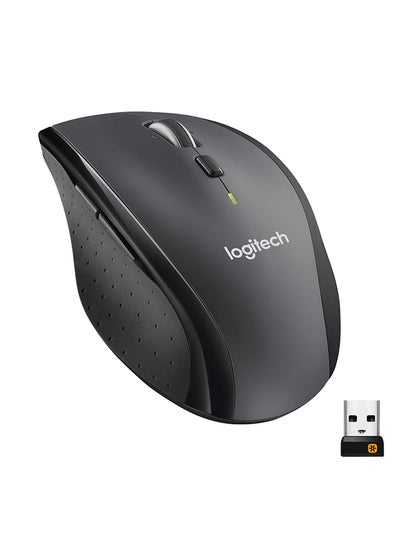 Buy M705 Marathon Wireless Mouse, 2.4 GHz With USB Unifying Mini-Receiver, 1000 DPI Laser Grade Tracking, 7-Buttons, Extra Thumb Buttons, 3-Year Battery Life, PC / Mac / Laptop Black in UAE