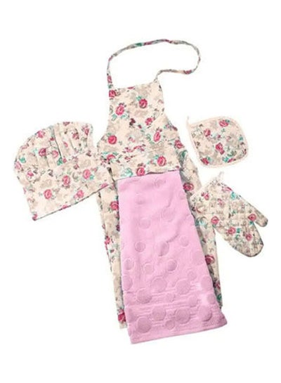 اشتري Kitchen Apron (4 Pieces) Pink في مصر