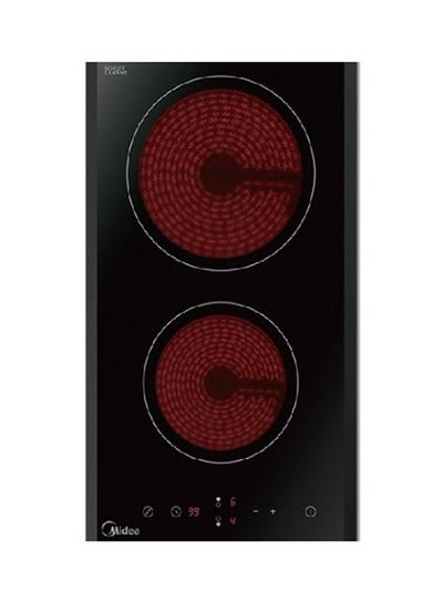 Buy Ceramic Hob MCHD301 Black/Red in UAE