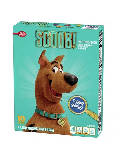 Buy Scooby Doo Fruit Snack Candies Assorted 10 Pouch 226g in UAE