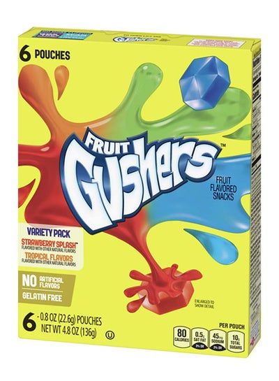 Gushers Variety Pack Candies 6 Pouch 136g price in UAE | Noon UAE | kanbkam