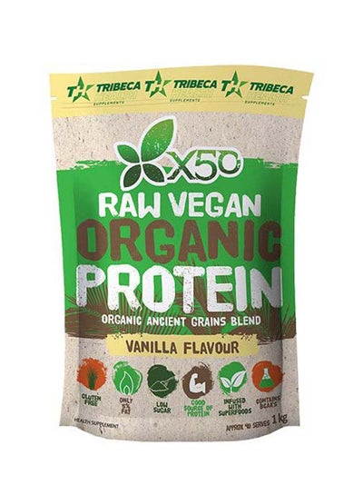 Buy Raw Vegan Organic Protein Powder Vanilla 1kg in UAE