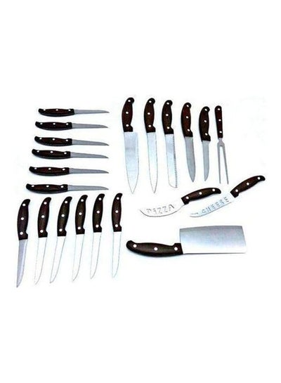 Buy Knife Set With Case 25 Pcs Brown 1.08kg in Egypt