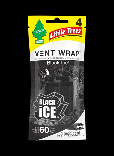 Buy Little Trees Vent Wrap Black Ice Car Air Freshener in UAE