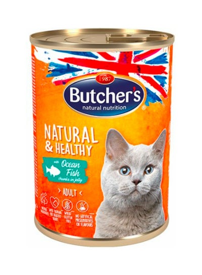 Buy Ocean Fish Chunks in Jelly for Cats Multicolour 400grams in Saudi Arabia