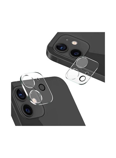 Buy Camera Glass Lens Protector Guard For iPhone 12 Mini Clear in UAE