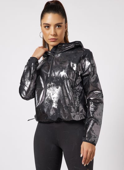 اشتري Air Foil Print Running Jacket Black في السعودية