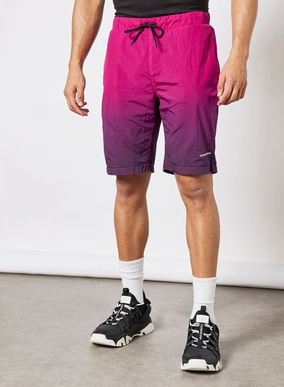 Buy Dip Dye Shorts Pink/Purple in Saudi Arabia