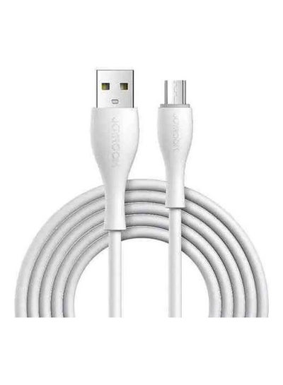 Buy S-1030M8 Bowling Series Micro Fast Charging And Data Cable White in Egypt