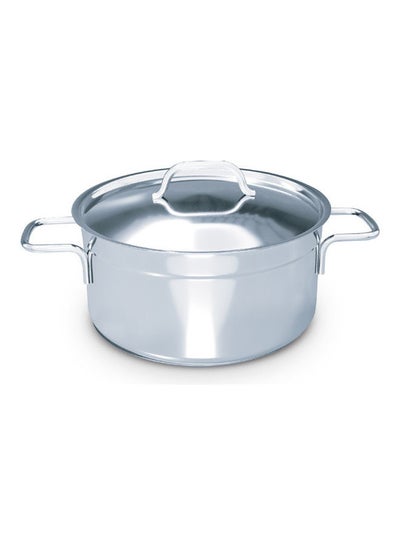 Buy Stainless Steel Sauce Pan 24cm (DSP 24W), Well Polished Exterior, Non-Stick Interior, Oven Safe, Dishwasher Safe, 304 Grade, Ergonomic Handle, Premium Lid, Heavy Base Sandwich Bottom, Strong & Durable Silver 24cm in Saudi Arabia