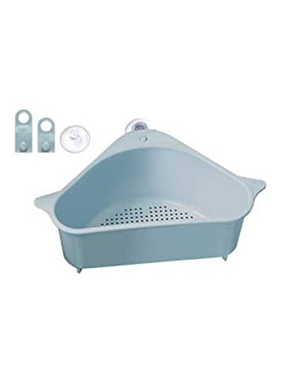 اشتري Sink Drain Shelf Triangular Sink Basket Blue 10x10cm في مصر