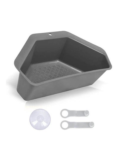 اشتري Sink Strainer Basket Triangular Sink Drain Grey في مصر