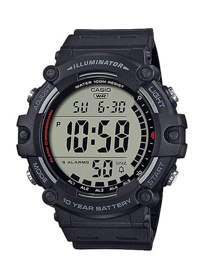 Buy Men's Rubber Digital Buckle Wrist Watch-AE-1500WH-1AVDF in Egypt