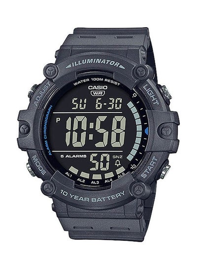 Buy Men's Rubber Digital Buckle Wrist Watch-AE-1500WH-8BVDF in Egypt