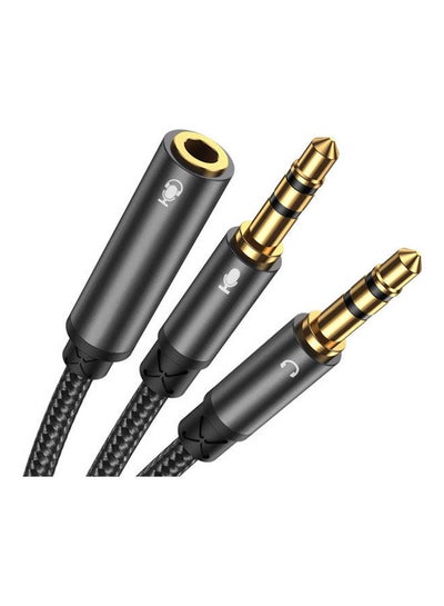 Buy Sy-A05 Headphone Female To 2-Male Y-Splitter Audio Cable Black in Egypt