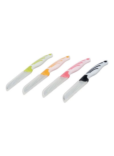 Buy Stainless Steel Fruit Knife, 4 Pieces Multicolour in Egypt