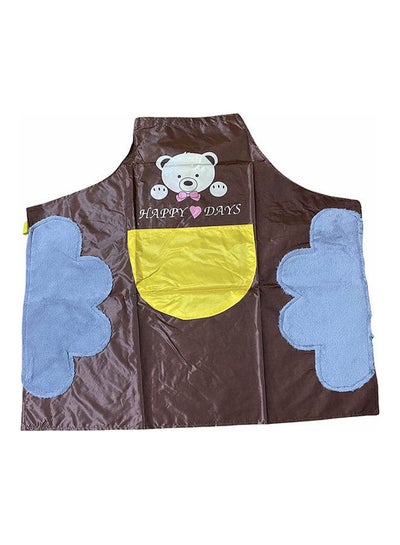 اشتري Waterproof Kitchen Apron With Pocket And Microfiber Towel Twin Sides Multicolour في مصر