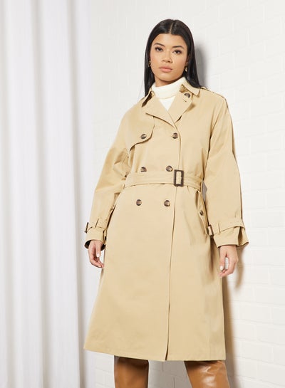 Buy Bea Trench Coat Beige in UAE