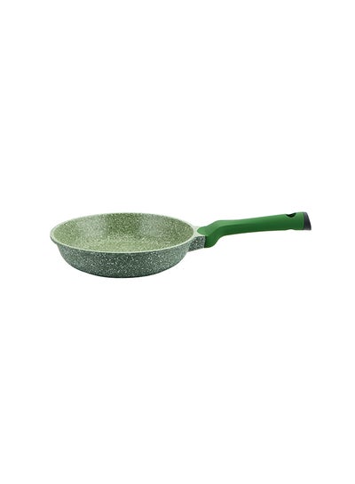 Buy Granite Non-Stick Aluminium Fry Pan Green in UAE