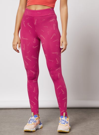 اشتري Swoosh Dri-FIT High Rise Leggings Pink في السعودية