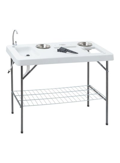 Buy Outdoor Kitchen Folding Table 126.5x65x94.5cm in Saudi Arabia