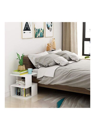 Buy Wood End Table White 40x40x53cm in Egypt