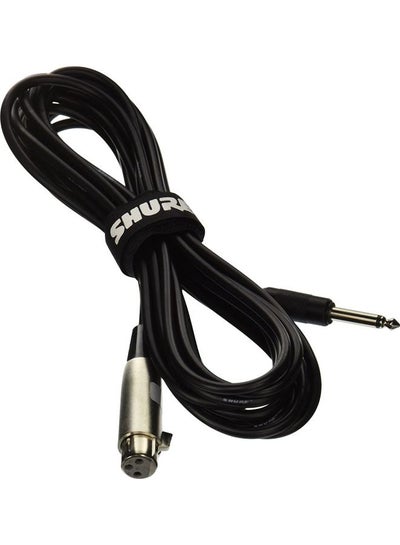 Buy C15AHZ 15' Cable with 1/4" Phone Plug on Equipment End (Pin 2 Hot) Black in UAE