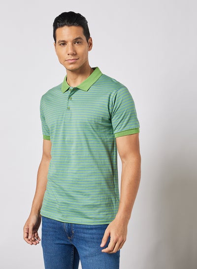 Buy Men's Basic Casual Polo T-Shirt Deep Aegean in UAE