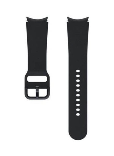 اشتري Silicone Sport Strap For Samsung Galaxy Watch 4 Classic 46 Mm 42 Mm Black في مصر