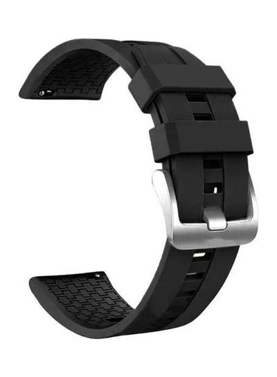 Buy Replacement Silicone Strap 22Mm For Huawei Watch Gt2 Black in Egypt