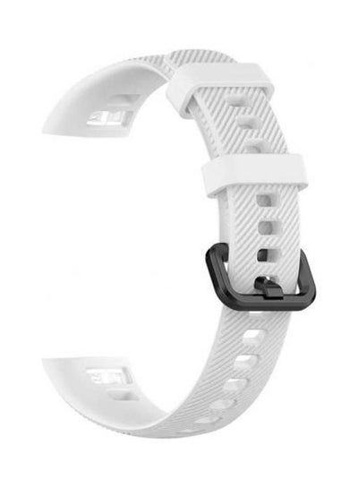 اشتري Silicone Wristband For Huawei Honor Band 5 Smart Watch Replacement Bracelet Strap White في مصر