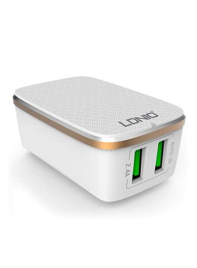 Buy Dual Port Wall Charger White in Egypt